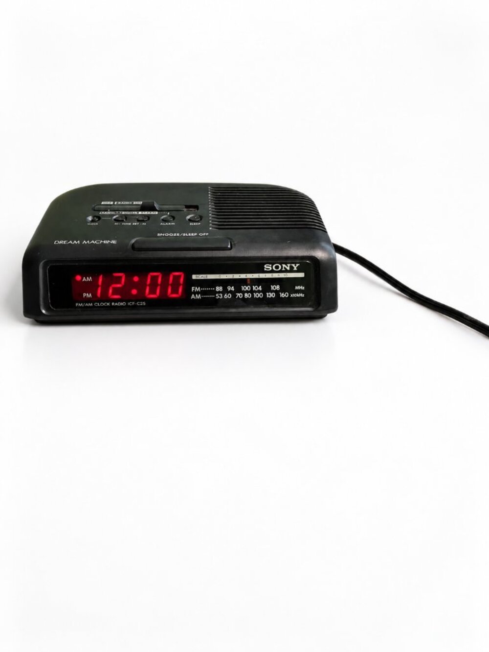 Vintage Sony Dream Machine ICF C25 FM AM Digital Clock Radio
